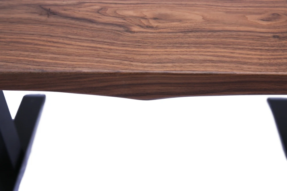 Плотная черная доска из орехового дерева с широкими краями, Офисная столешница, плита 30x48x1,75 дюйма