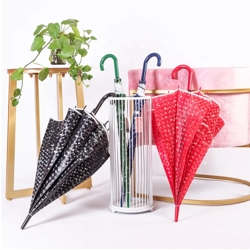 Прозрачный зонт RST real star POE/EVA /PVC/пластиковый прозрачный в полоску небольшой минимальный заказ бесплатный образец