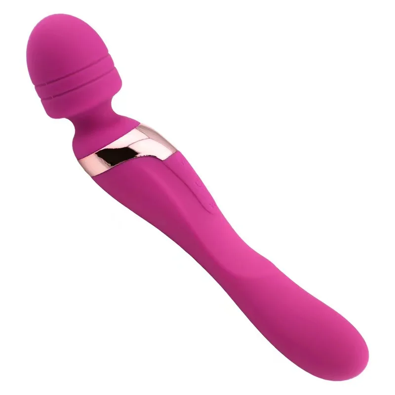 2 in 1 vibrator 8 vibration modes 3 speeds dual motors waterproof colorful AV wand massager