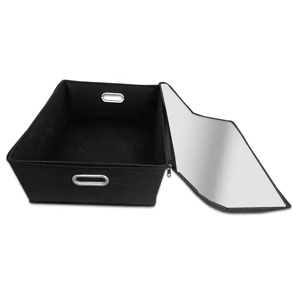 Hot Selling Series Large Space Storage Black Storage Box With High Quality Transparent Pvc