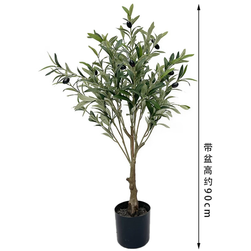 Plantes Artificielles Planta Artificial Plant Bonsai Tree Green Potted Tree Olive Tree