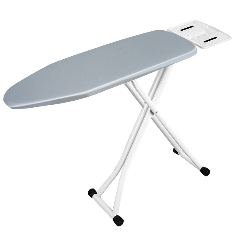 Portable Household Ironing Board Hotel Room Folding Ironing Board with Mesh Metal Material Vertical Shelf Reinforcement Clothing