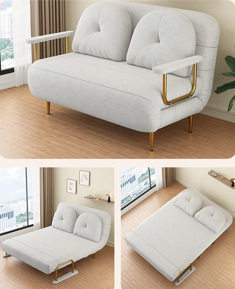 Simple Reclining Chair Folding Sofa Bed Apartment Foldable Small Bed Family Single Folding Sofa Bed Furniture Leisure Sofa
