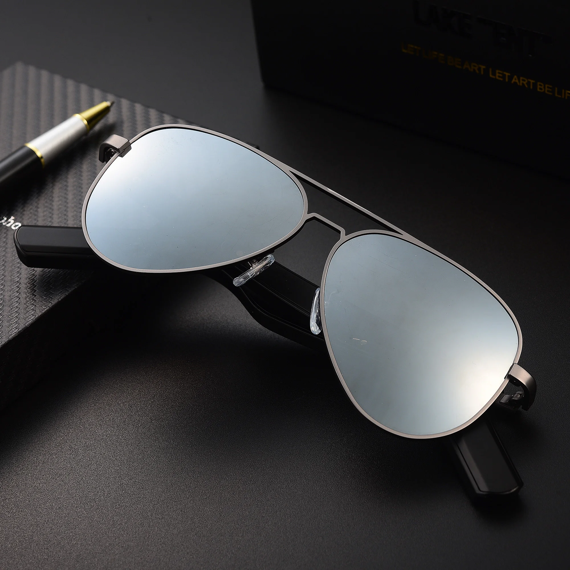 Wireless Headset Custom Logo Polarized Audio Smart Designer Men Women Driving Blue tooth Sunglasses Glasses 2022