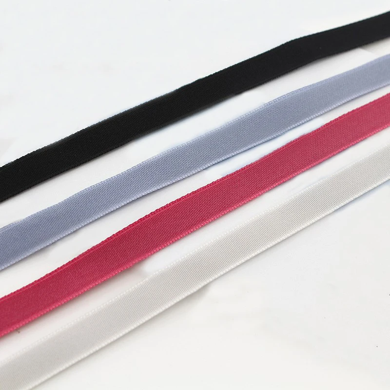 Factory Wholesale solid colour 3mm to 50mm wide super soft nylon velvet ribbon tape for textile accessory