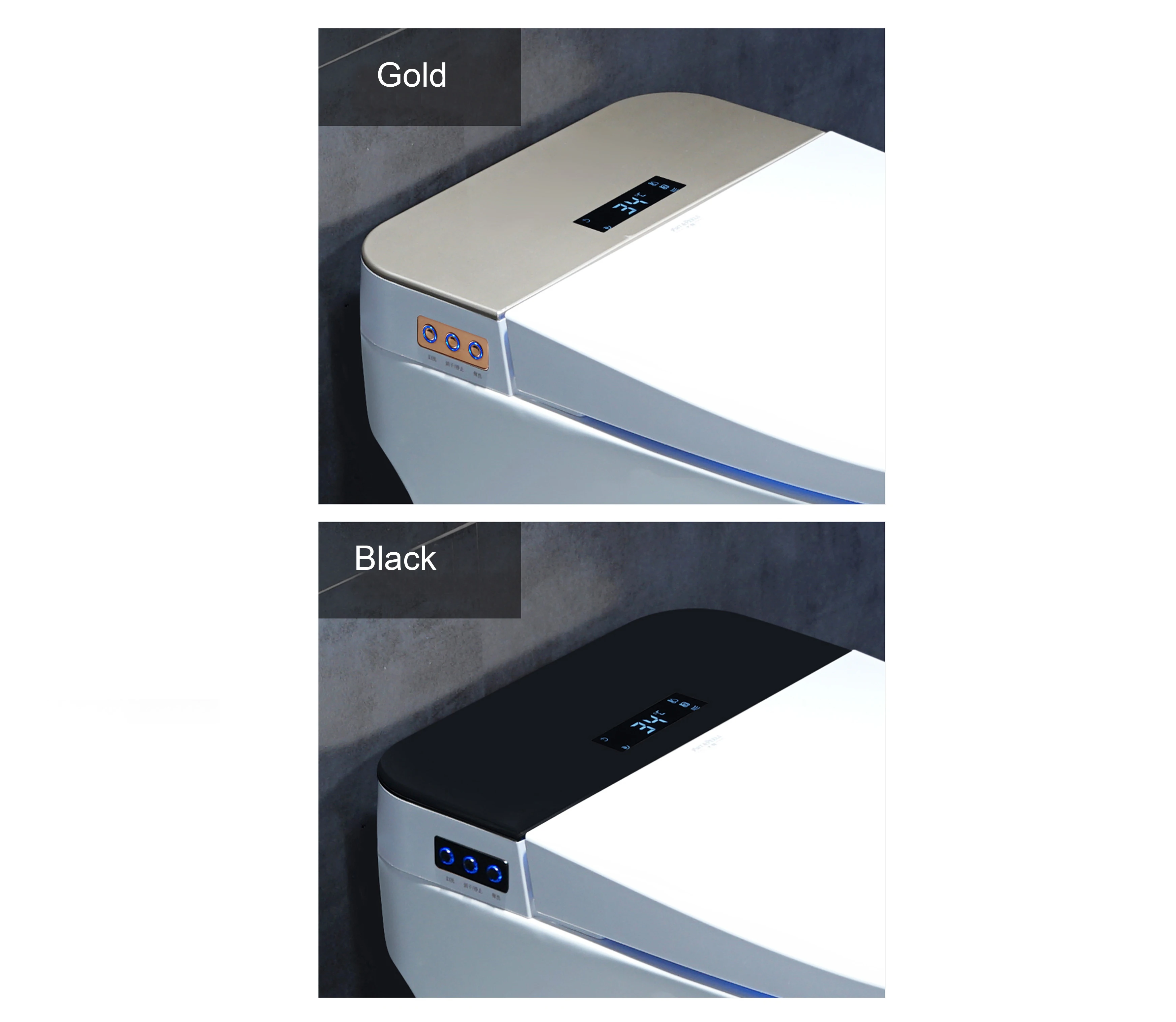 European Sanitary Ware Commode Bathroom Smart Electric Automatic Deodorization Siphonic One Piece Smart Ceramic Toilet