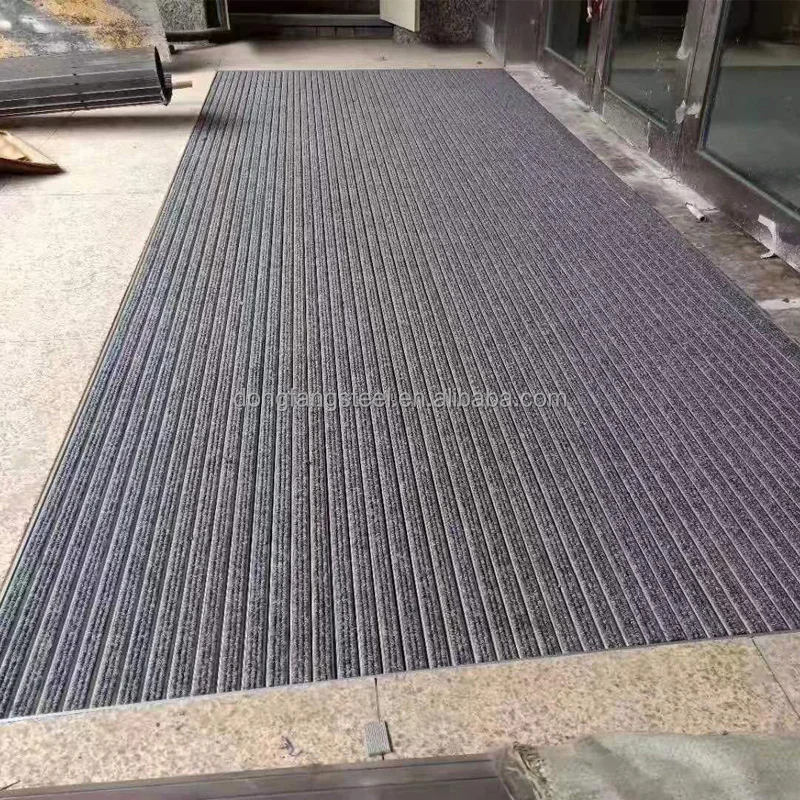 Commercial Indoor Outdoor Entrance Mat Aluminum Barrier Dirt-trapper Door Mat for mall hotels