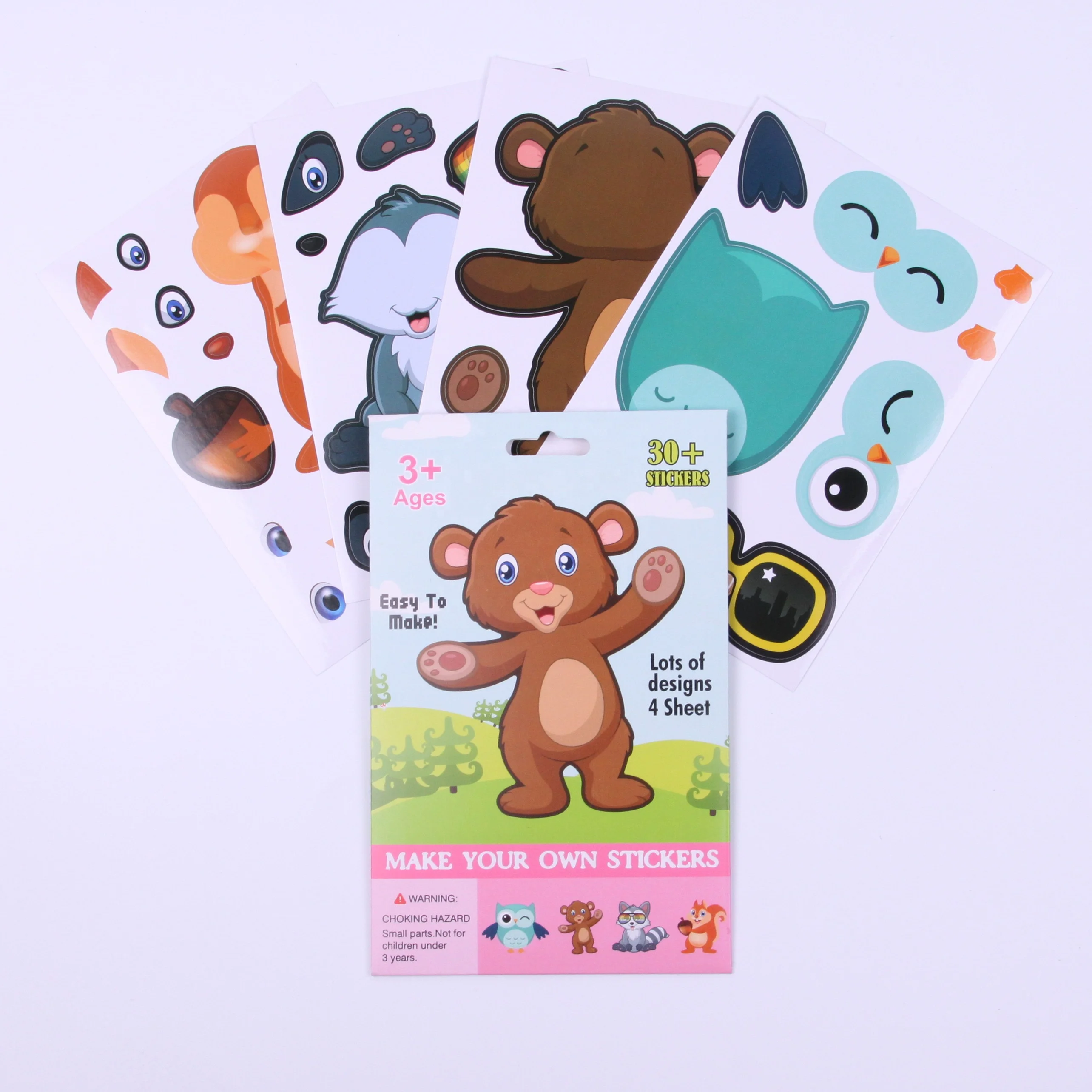 Make Your Own Stickers ,Make a Face Stickers,kids DIY sticker