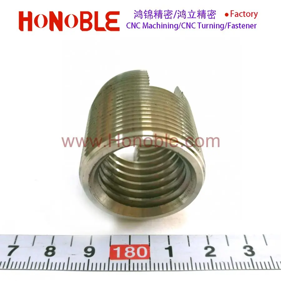 M8 standard slotted threaded inserts tapping screw