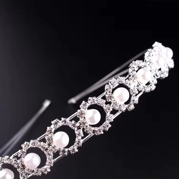 Wholesale Cheap Premium Wedding Headpieces Bridal Hairband Rhinestone And Crystal Headband