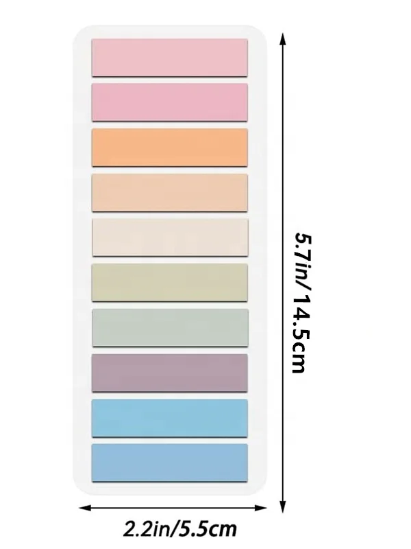 Creative solid color to do list sticky notes kawaii sticky notes for students and office use