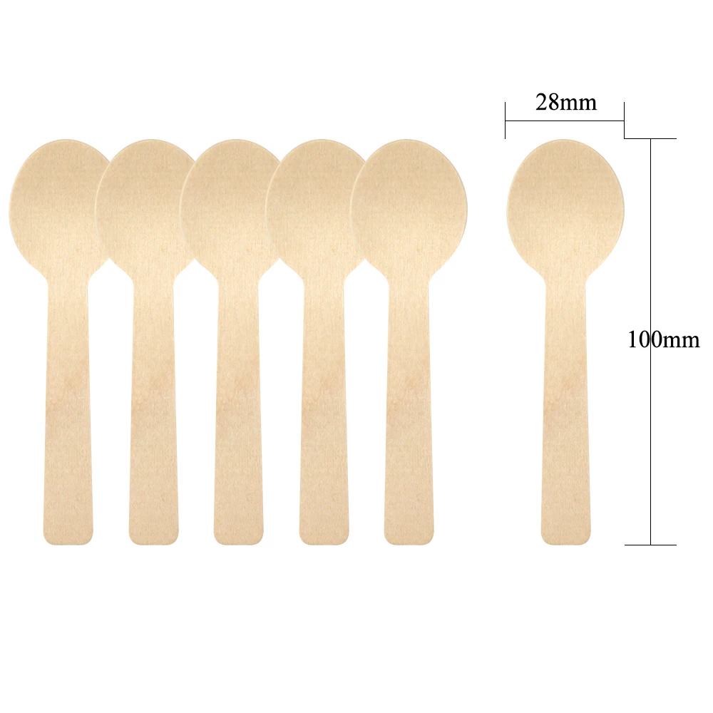 100mm Round Wooden Spoon