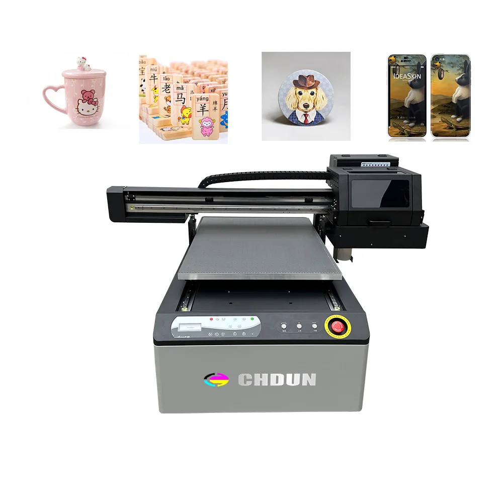Big Format Inkjet 6090 UV Printer TX800/XP600/ I1600/I3200 Head Flatbed UV Printer Digital Printing Machine For Acrylic Wood