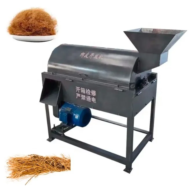 coconut shell fiber separating extraction defibering grater machine Coir fiber Machine electric automatic