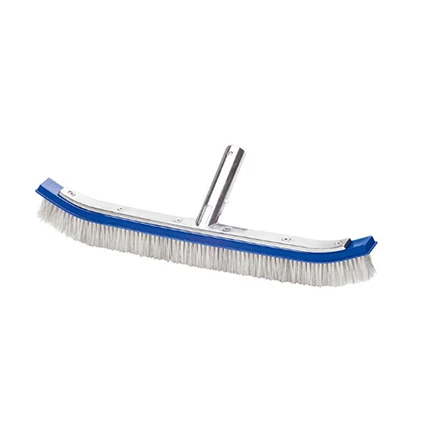 Wholesale pool Cleaning Equipment Nylon and Stainless steel mixed bristle swimming pool brush wall with alu bcak
