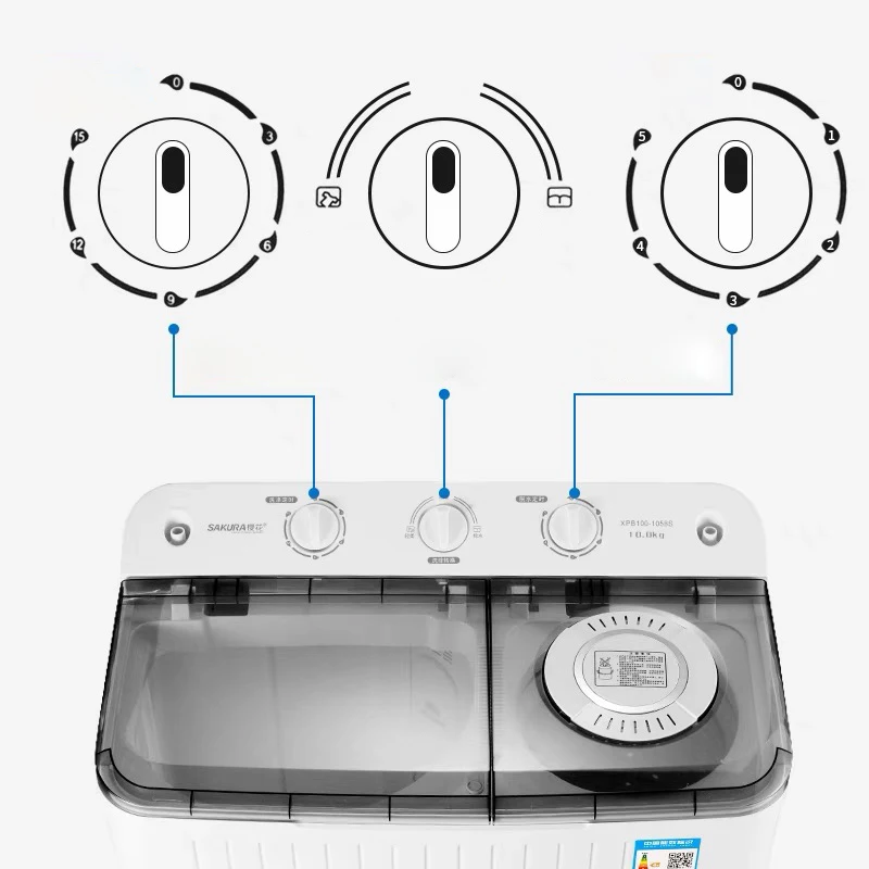 7.5kg Washing Capacity Factory Made  Washing Machine Shoes And Clothes Semi-automatic Topload Washers