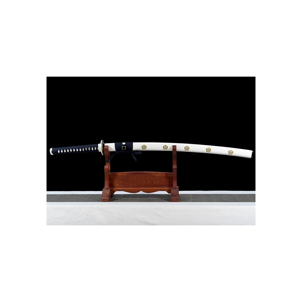 Traditional Chinese Dragon Sword Handmade Carving Blue Blade Sword Ninja Training Wood Sword for Kids and Adults