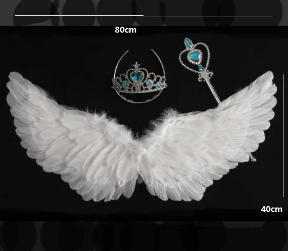 HY Wholesale Real Party Wall Decor White Blue Black Long Large Adult Goose Feather Angel Wings for  Dance Halloween Cosplay