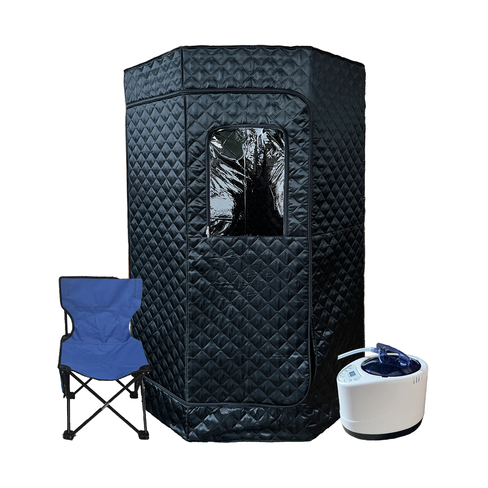 portable cold insertion package hot water therapy combination sauna tent and 4l Sauna stove with Led Light