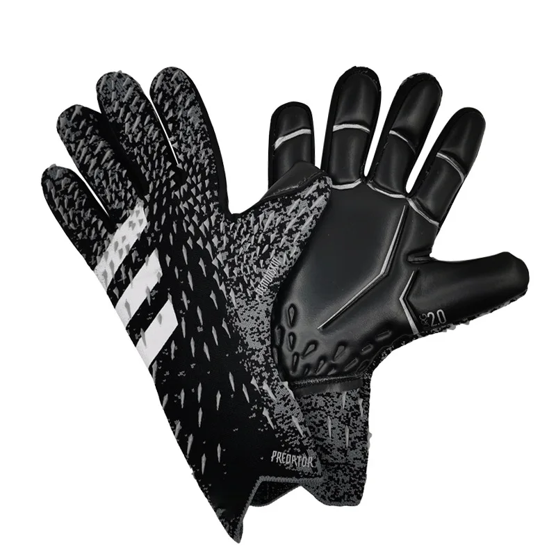 4MM Thickened Latex Goalkeeper Gloves No Finger Guard Non-slip Professional Goalkeeper Glove Football Goalie Gloves Child Adult