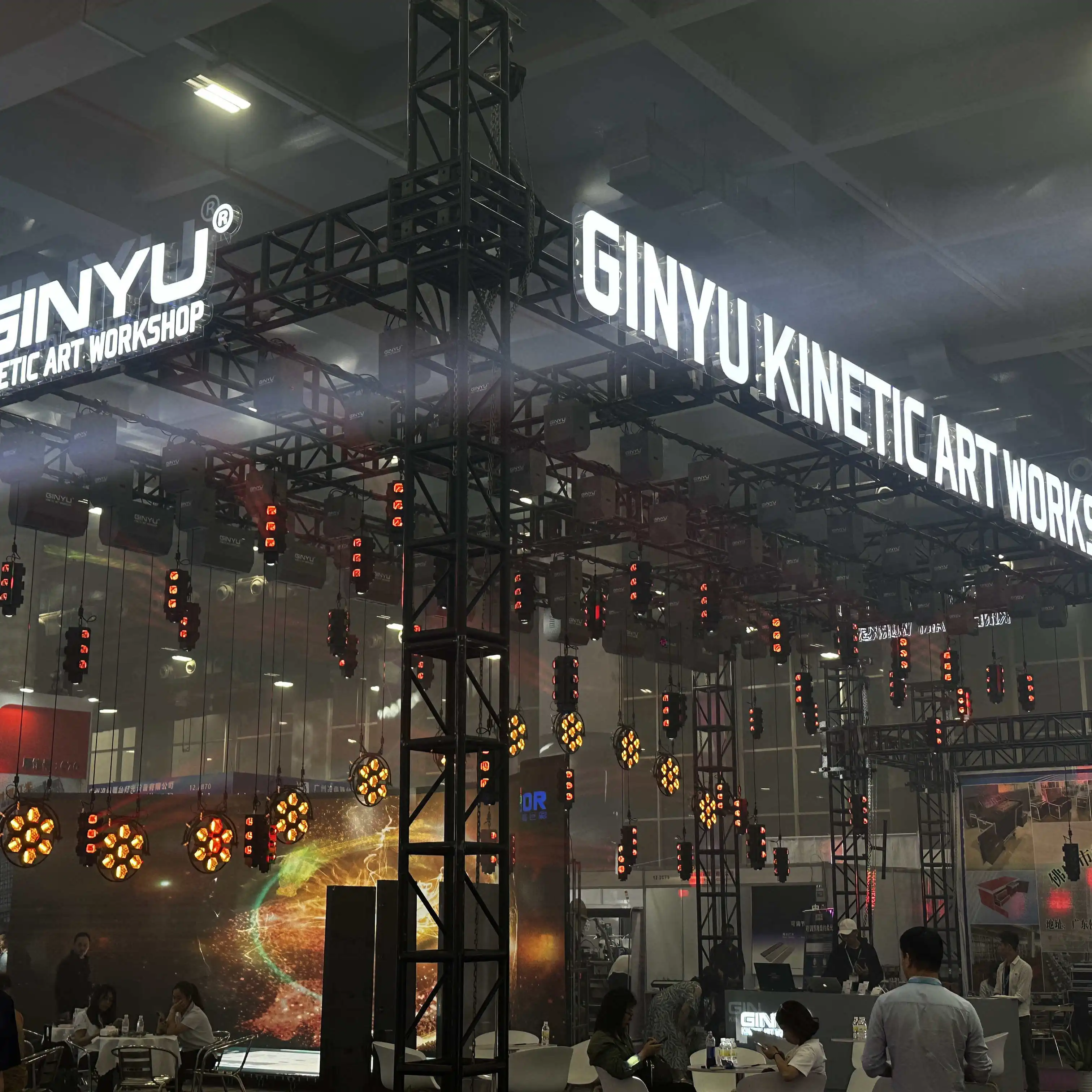 Lifting Ball System Dmx Winch Led Kinetic Disco Rgb Pixel 360 Degree Lights Indoor Led Pixel Light Tube