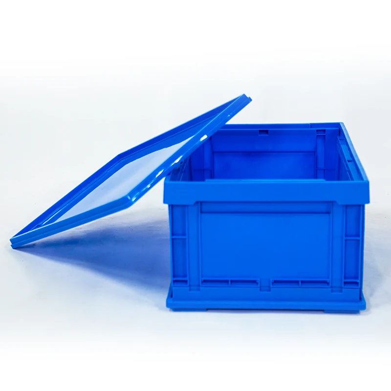 plastic crates folding stackable turnover box