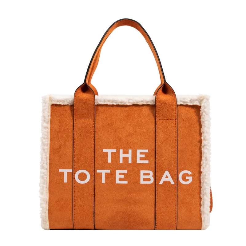 BM9353 Wholesale Famous Brand Womens Velvet Tote Bags Luxury Ladies Hand Bags Designer Bags Women wool leather Tote Handbags