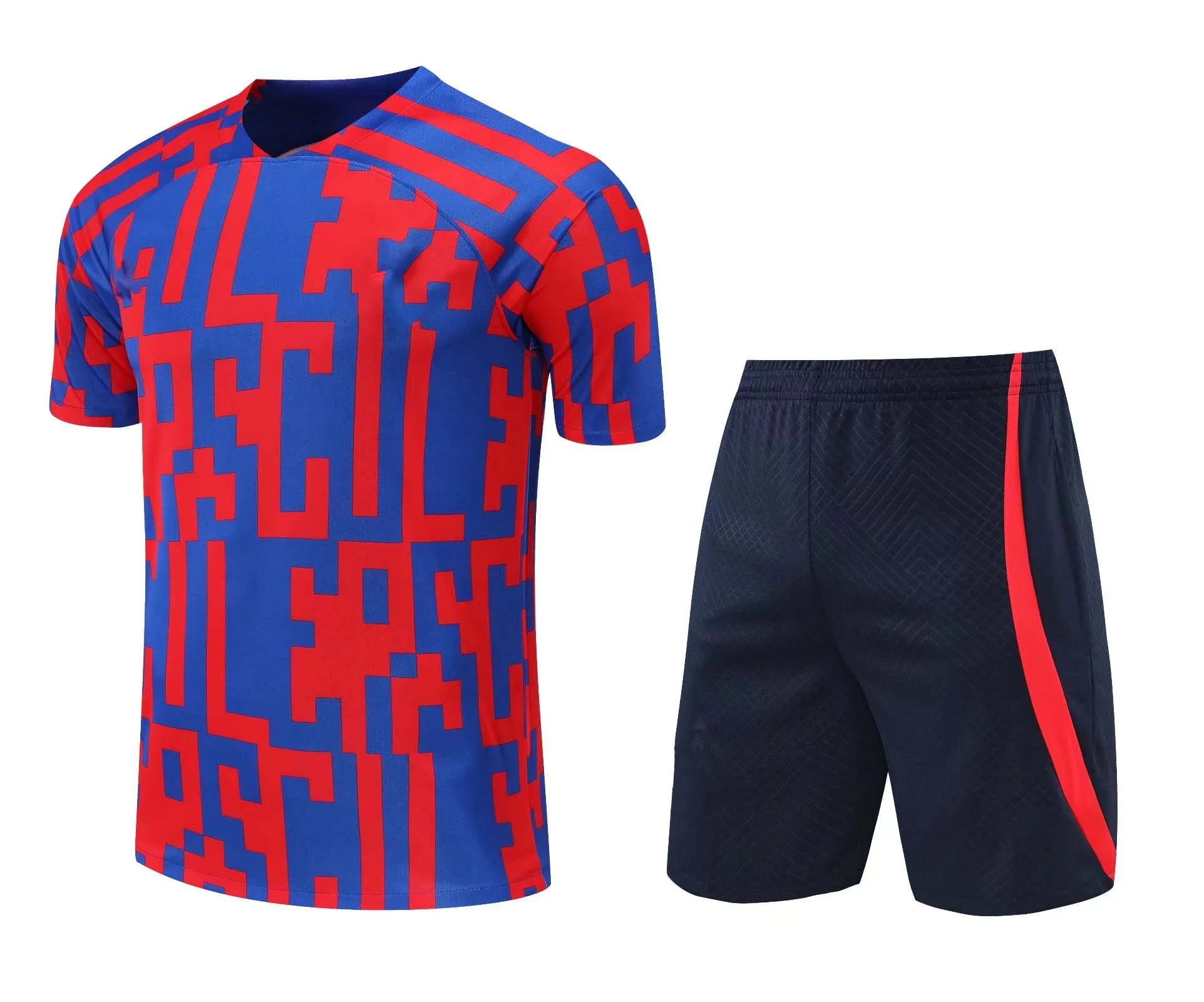 Wholesale new 2022-23 football jersey pre-match sportswear soccer game training set