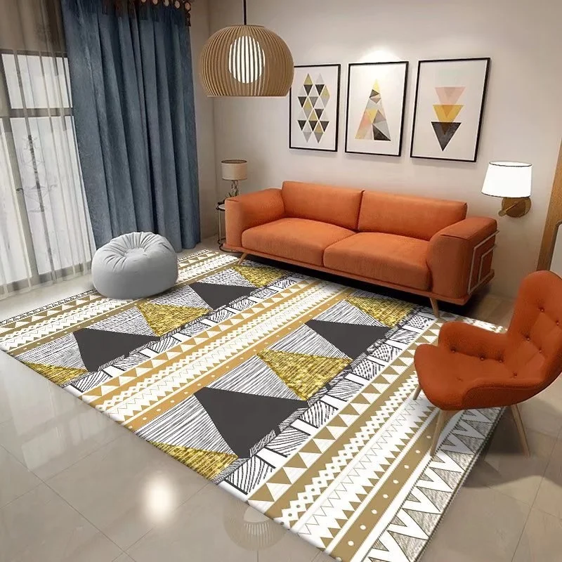 Stock High Quality Modern Area Rug Washable Printed Living Room Classic Rugs Carpet Mat