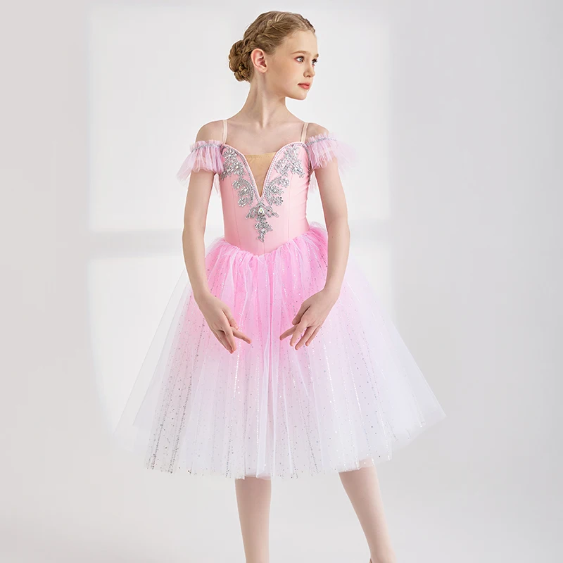 High Quality Hot selling 5 Layers Pink Performance Adult Girls wear  Professional costumes Ballet Tutus