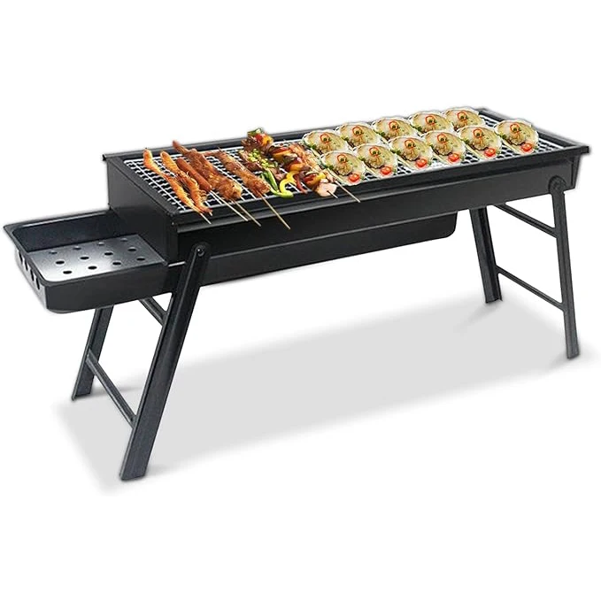 Custom Barbacoa Churrasco Parrilla Mini Small Foldable Portable Barbeque Stove Camping Outdoor Barbecue Charcoal BBQ Grills