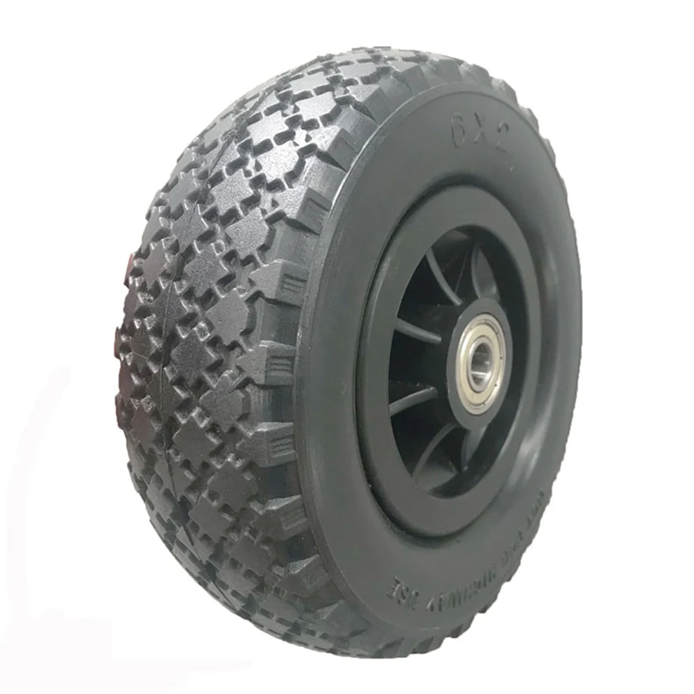 Manufacturers sell 6 inch polyurethane wheel, snack car / wheelchair / site pusher PU foam wheel.