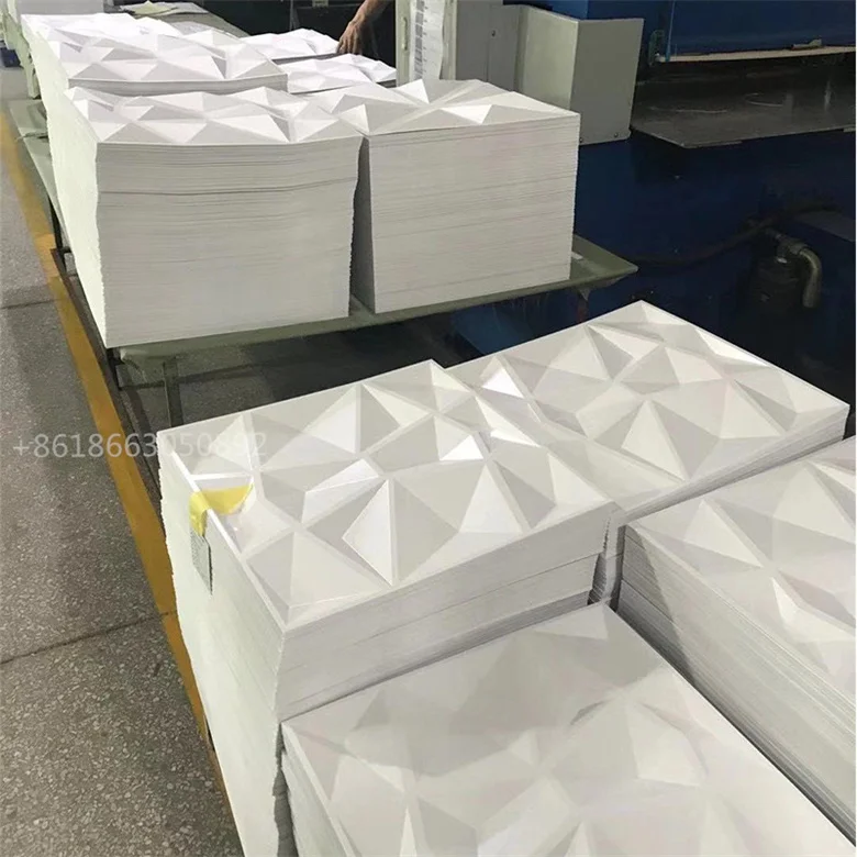 Горячая распродажа Современные художественные 3D настенные панели декоративные термоформовочные пластиковые 3d ПВХ плитка обои для украшения дома