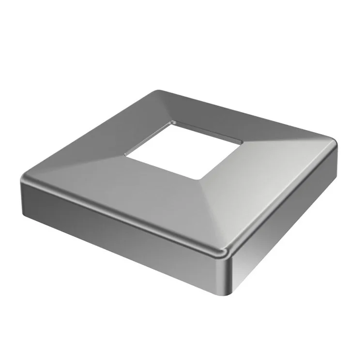 high quality stainless steel square balustrade baluster pole cover accessories for railing balcony fence