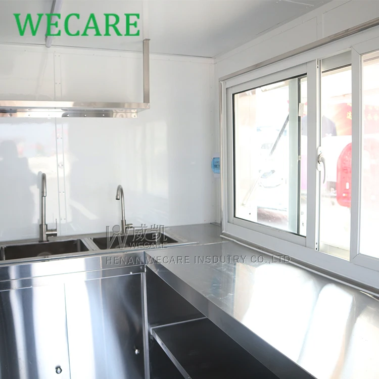  WECARE дешевый пищевой грузовик концессия прицеп с