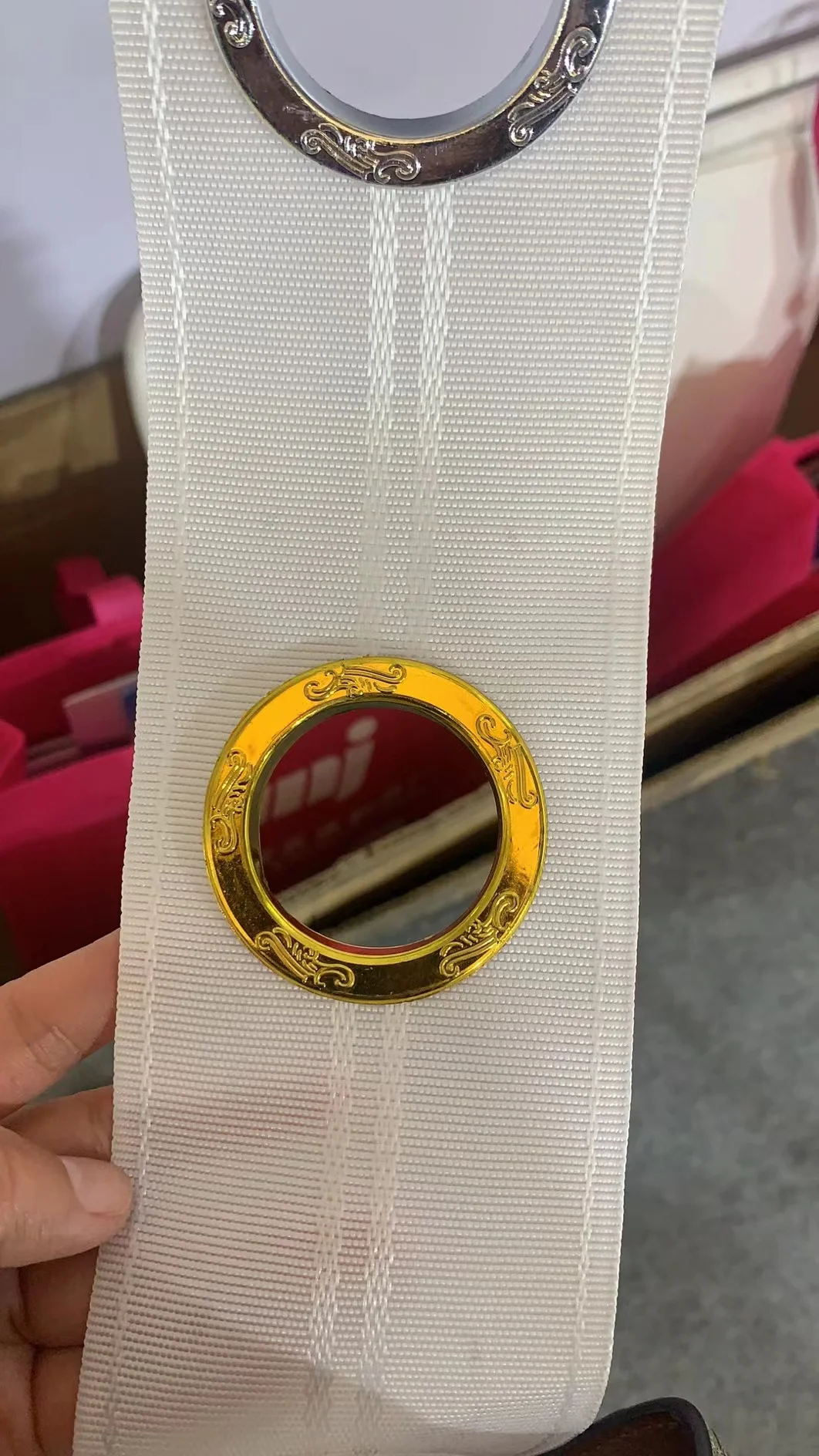 7.5 cm width curtain tape with plastic rings 8 holes or 5 holes per meter curtain tape accessories