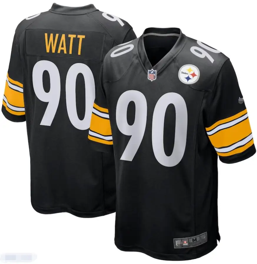2024 New season designs American youth football jerseys kid Steelers TJ Watt Jerseys