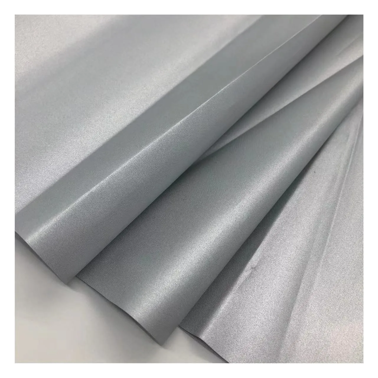Cloth Material Supplier 100 Polyester Taffeta  High Technology  PA/AC Coated Silver Coated Polyester Taffeta Fabric