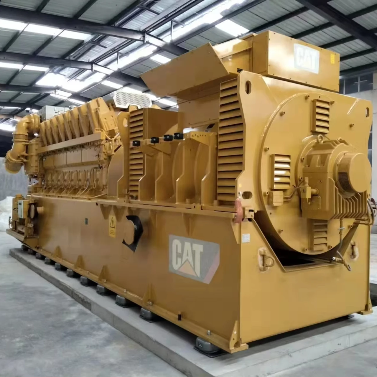 Secondhand 4500kW CAT Biomass Gasification Core Components Engine Natural Gas Caterpillar Generator 4.5MW