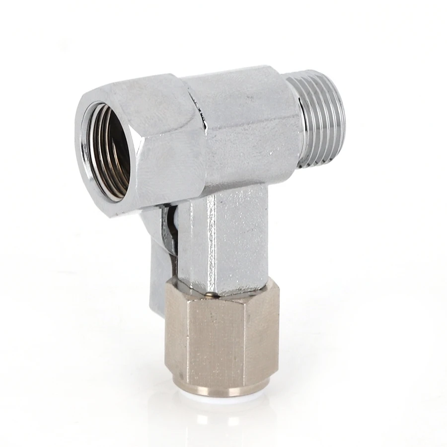 Professional Manufacturer Ro Feed Water Adapter Water Purifier Fitting Brass Angle Ball Valve