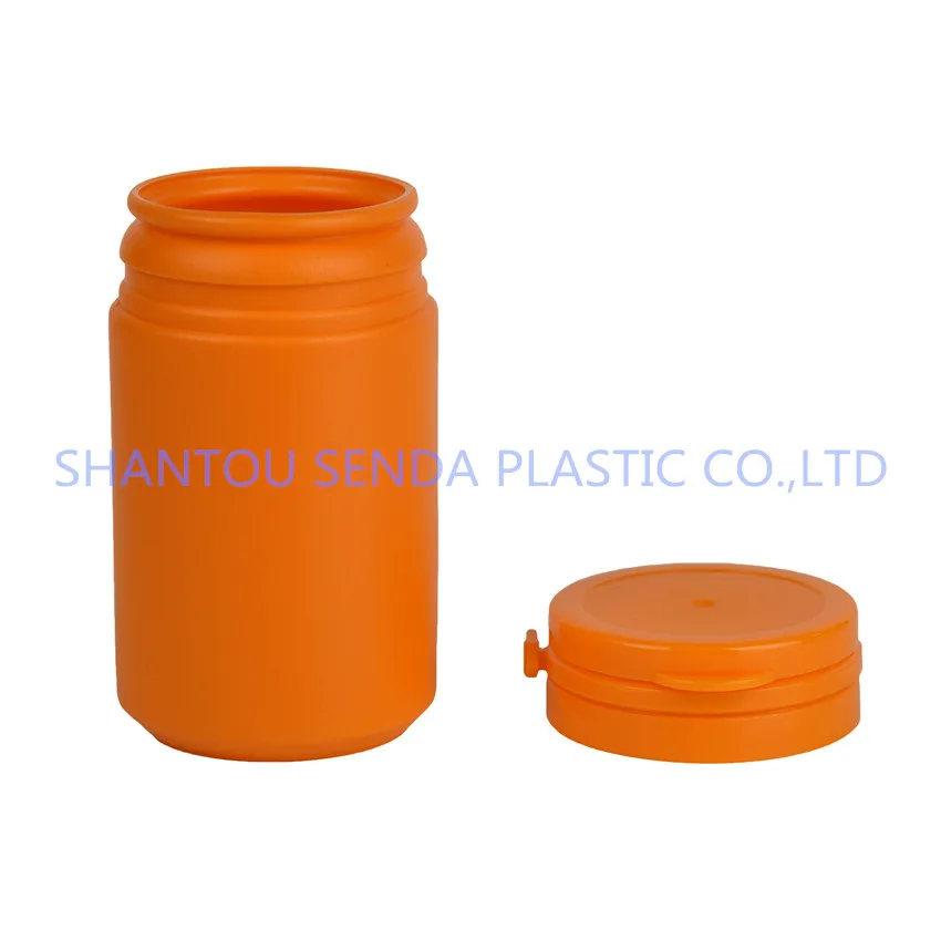 Plastic Pill Container, medicine plastic bottle with snap secure easy-pulling lid, capsule pill bottle