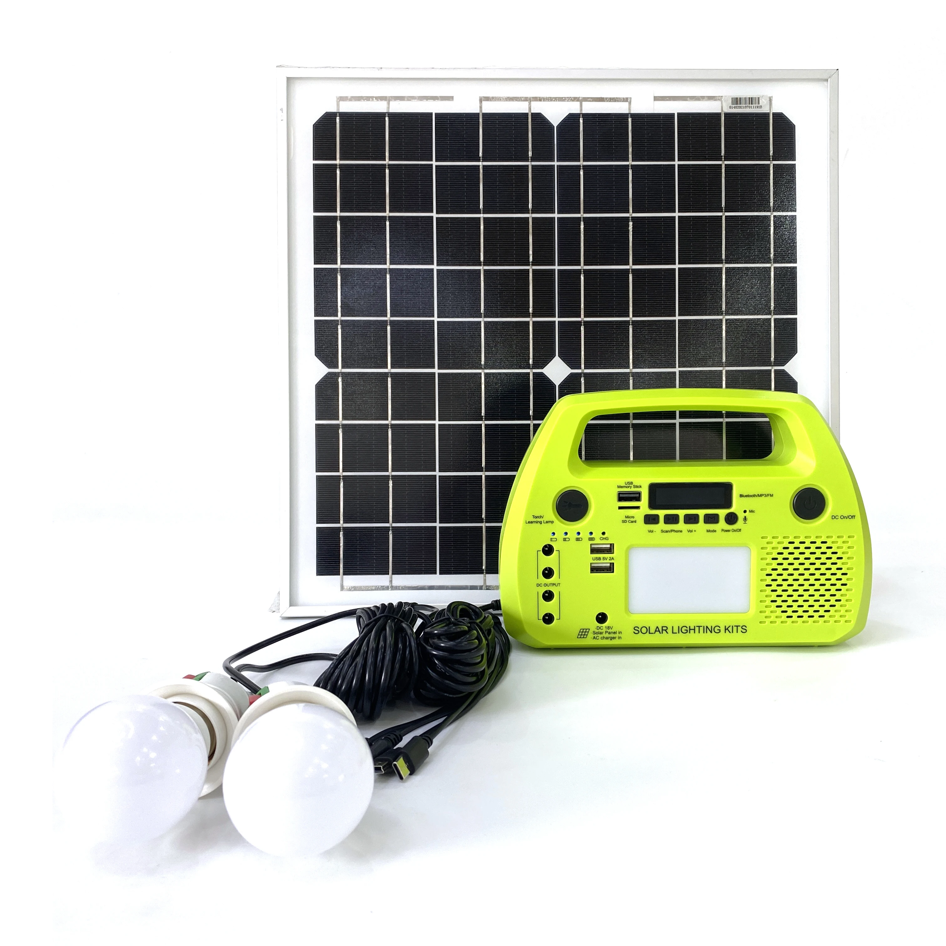 Factory Directly Sale Kits RV Solar Kits  With MP3 and Radio Function Solar Led Lighting Kits for