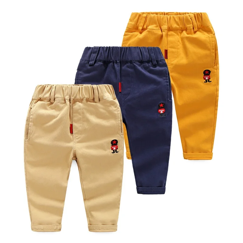 
2019 Kids Spring Autumn Clothes Girls Pants Children Pants For Baby Boys Solid Pants 