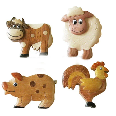 Animal refrigerator magnets made of PVC featuring soft rubber magnets for home kitchen decoration