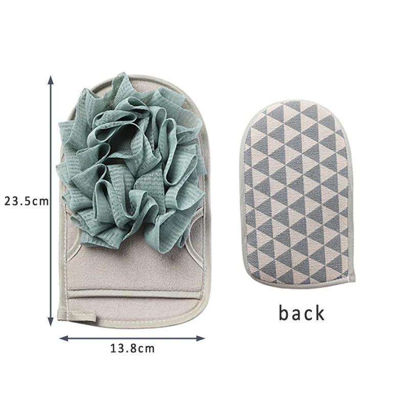 Wholesale Five Finger Body Nylon Custom Shower Mitt Scrubber Exfoliating Bath Gloves