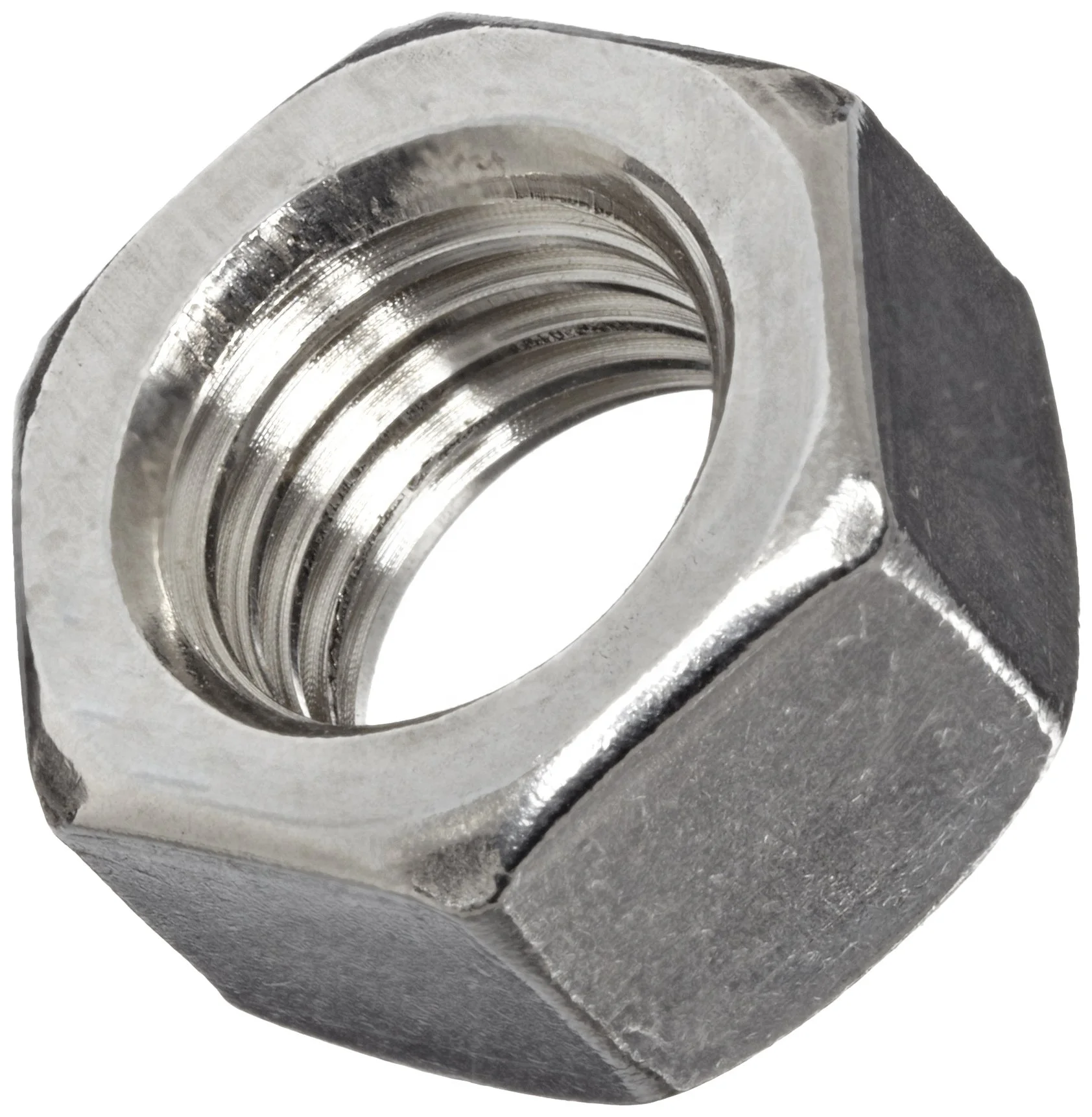 1/2-13 Stainless Steel Finished Hex Nut, 304 Stainless Steel Nut