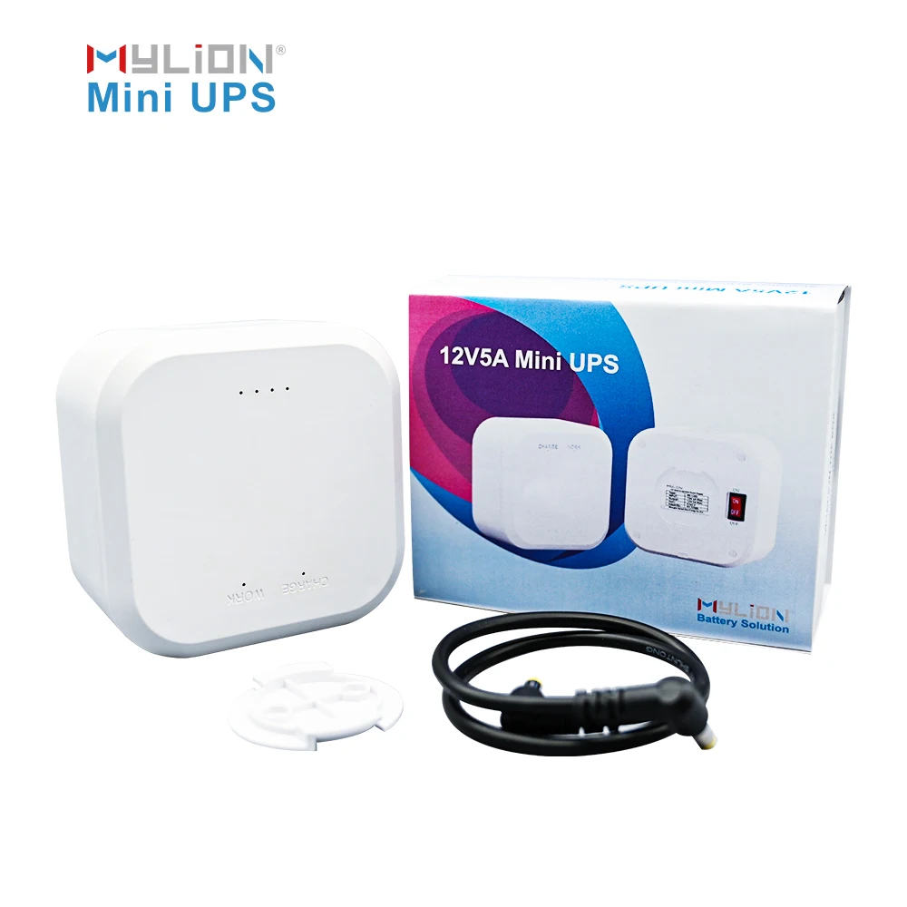 Долгое время резервного копирования Mylion Mini UPS 12 В 5 А 15600 мАч портативный небольшой источник бесперебойного питания для умного дома