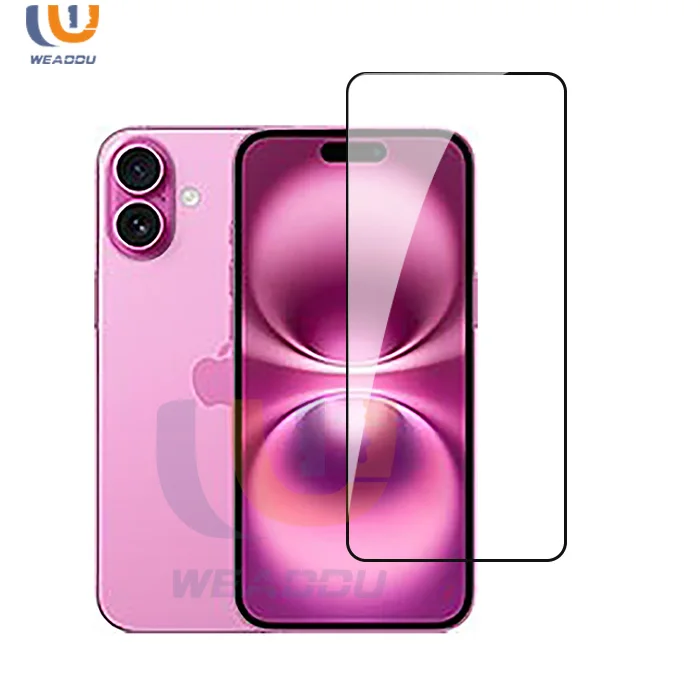 WEADDU Заводская защита для экрана iPhone 16 Plus закаленное стекло настроить протектор