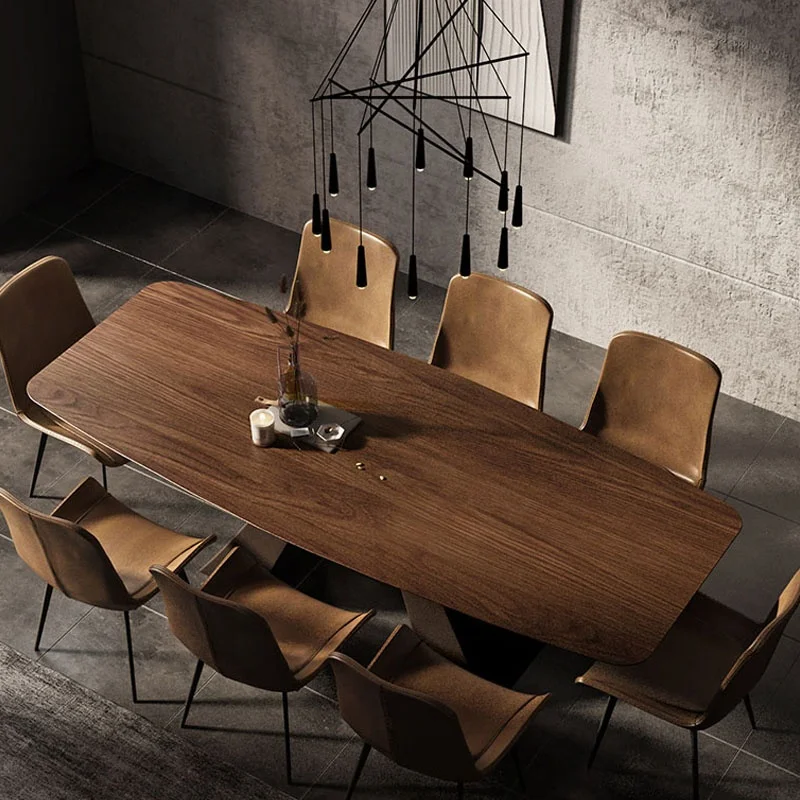 Fashion Dining Room Furniture Designs Wooden Table Top Luxury 8 seater  Dining Table