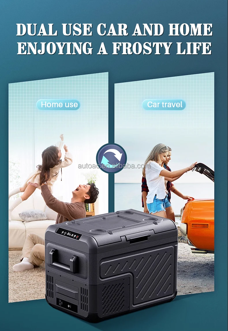 Factory direct Cooler Freezer 40L Camping Electric Cooler Box Car Refrigerator Mini Fridge 12V